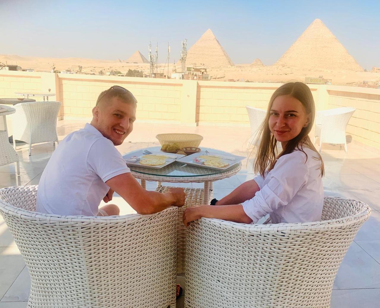 El Aida Pyramids View Hotel Kafret el-Gabal Exterior foto